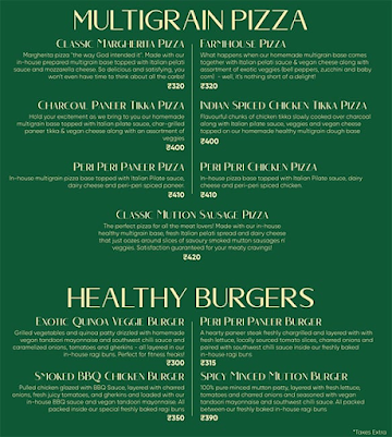 Cafe Healthy High By Nirula's menu 