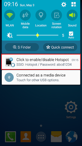 Screenshot Mobile WiFi Hotspot