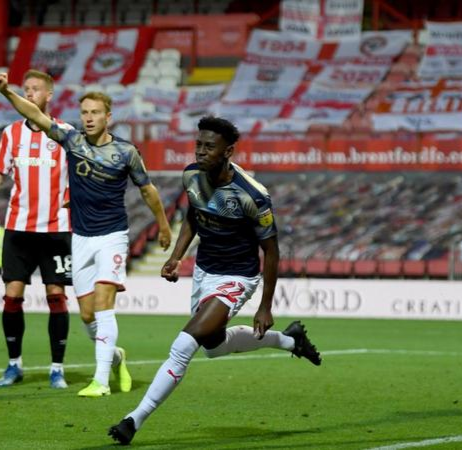 Clarke Oduor celebrates after scoring in a past match