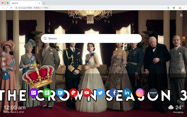 The Crown Season 3 HD Wallpaper New Tab