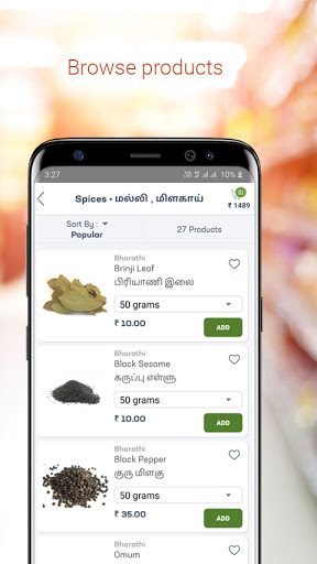 Screenshot Bharathi Stores - Online Groce