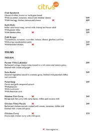 Citrus Cafe - Lemon Tree Hotel menu 5