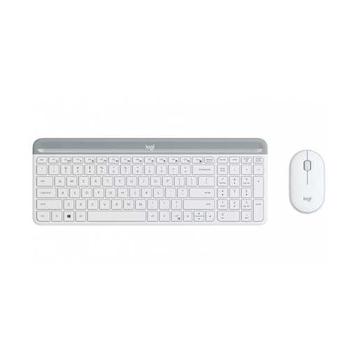 Bàn phím + Chuột không dây Logitech MK470 Slim (Trắng) (920-009183)