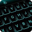 Simple Neon Blue Future Tech Keyboard The 6.8.15.2018 APK 下载