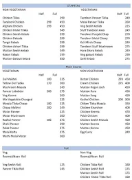 The Ghee Spot menu 1