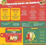 New York Burrito Company menu 1