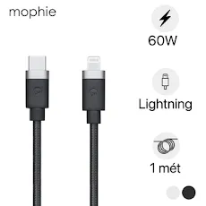 Cáp USB-C to Lightning mophie 1M Black - 409903202