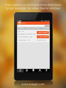 Rental Business Management App - náhled