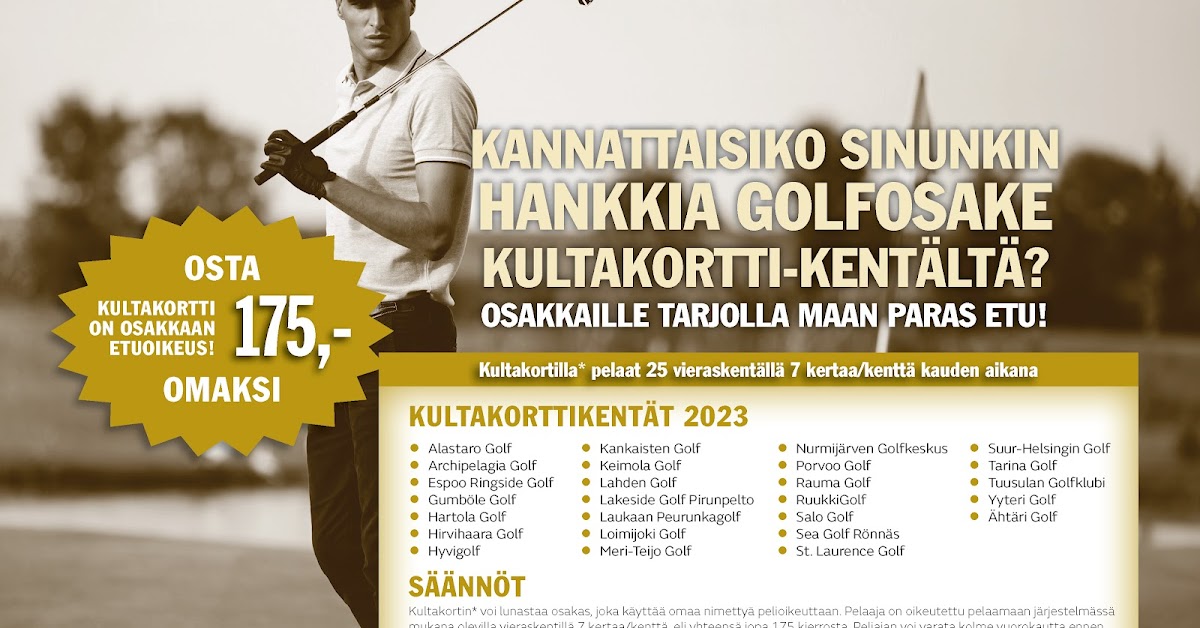 Kentät WiseGolf