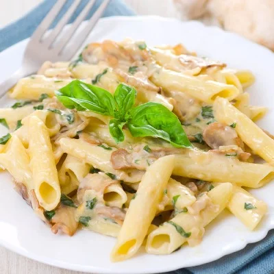 Veg Alfredo Penne Pasta