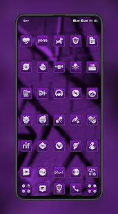 Threaded Silver Purple Icons banner