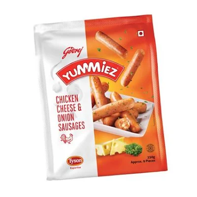 Yummiez Cheese & Onion Sausages - 250 gm