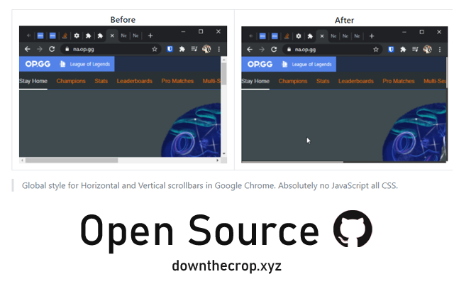 Chrome Minimal Scrollbar Preview image 0