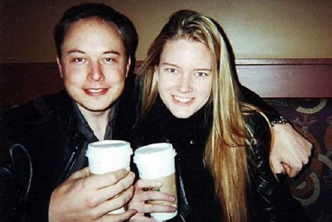 Elon Musk mit seiner Frau