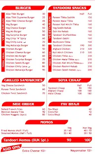 Burger Unlimited Kitchen menu 1