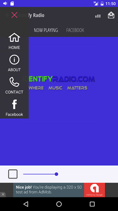 Android application Identify Radio screenshort