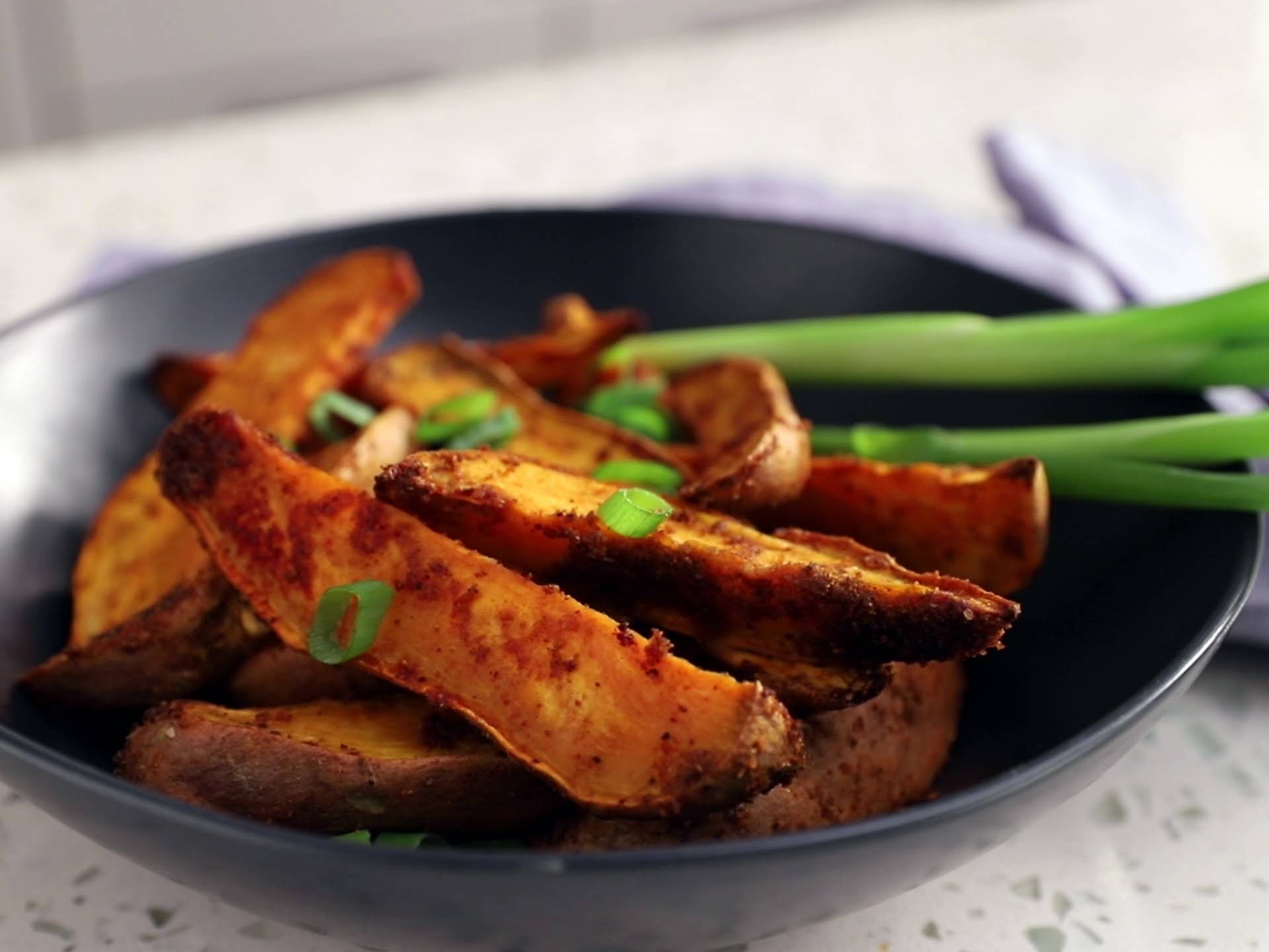 Spice-Roasted Sweet Potato Cubes - Familystyle Food