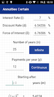 Apptuary: Actuarial Calculator Screenshot