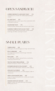 One8 Commune menu 1