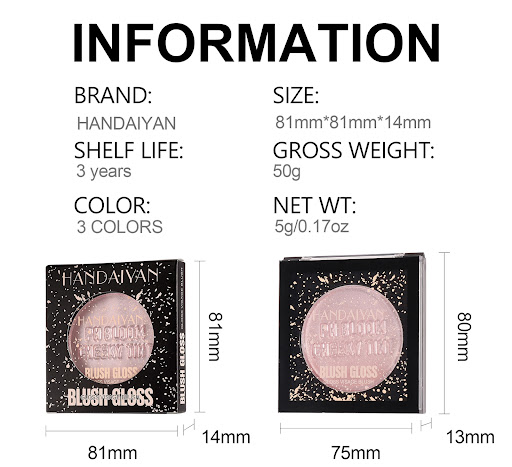 Title 6, Cream Blush Lip Cheek Plate Multi-purpose Pearl...