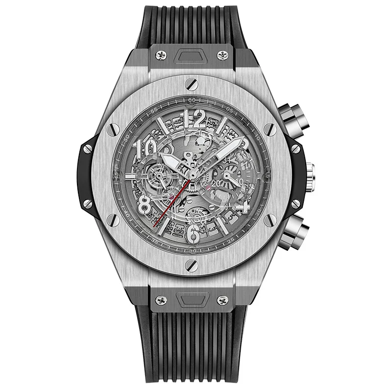 Title 5, Reloj mecánico hueco automático de silicona par...