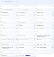 Shaik's Family Restaurant menu 1