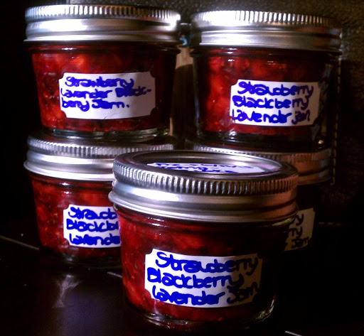 My first five jars of this jam.  I can't wait to make some more!  :)