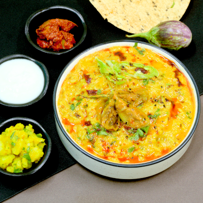 Andhra Style Bagara Baigan Khichdi