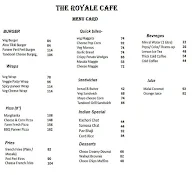 The Royale Cafe menu 1