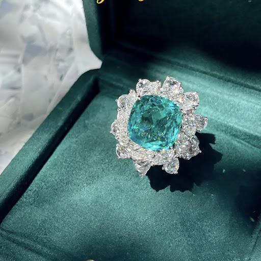 Title 3, Vintage emerald ring with colored gems, a timel...