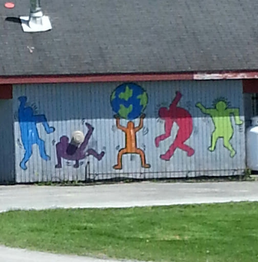 Keith Haring Inspired Mural