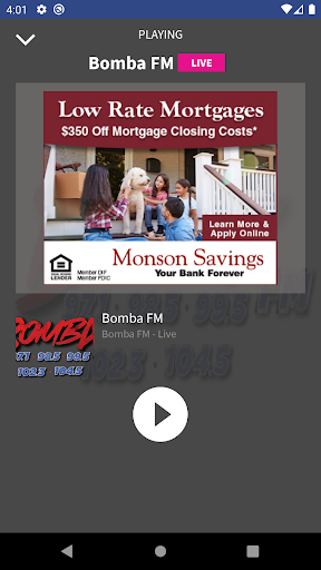 Screenshot Bomba Radio