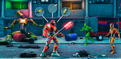 Robot street Fighting Games