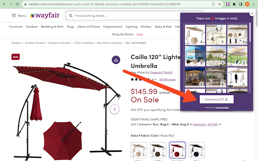 Wayfair Images Downloader