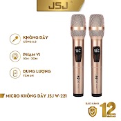 Micro Karaoke Không Dây Cao Cấp Jsj W221 Mẫu Mới Tích Hợp Màn Hình Led Chuyên Nghiệp Công Nghệ Cải Tiến Âm Thanh Chân Th