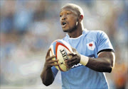 John Mametsa celebrates his try. Blue Bulls versus Griquas, Currie Cup. Loftus Versveld. Pic: James Oatway. 01/09/2007. © The Times.
Sowetan 29/12/2009 PG 19 Polokwane Homeboy. Blue Bulls wing John Mametsa.