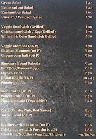 Cafe Americano menu 1