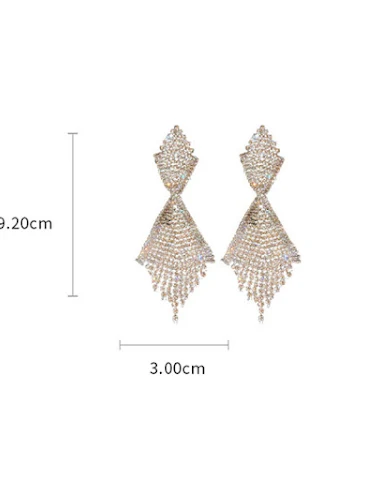 Boucles d'oreilles longues à pampil - 1