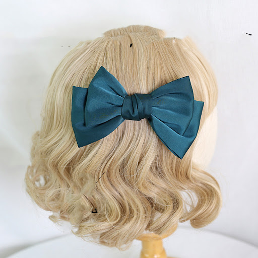 Title 9, Burgundy Japanese Large Bow Hair Accessory Spri...