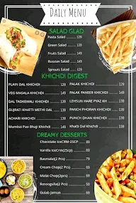 Evergreen Khichdi menu 1