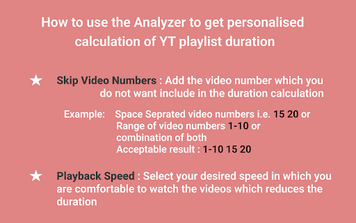 YouTube Playlist Duration Analyzer