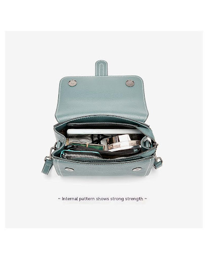 Title 8, Fashion Crossbody Genuine Leather Small Square ...