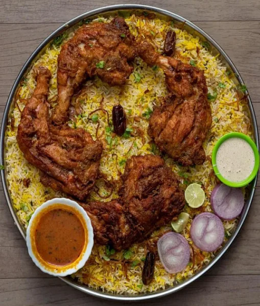 Hyderabadi Mandi Biryani [Serves 2]