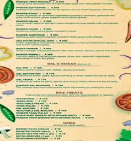 Veg Sutra menu 3