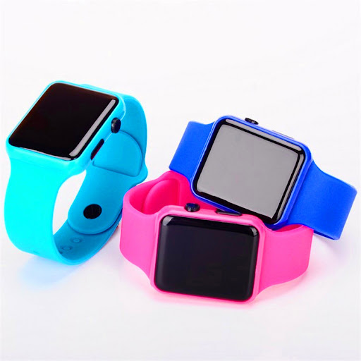 Title 4, Square LED Sports Watch Non-pedometer Electroni...