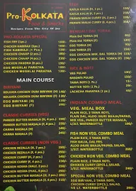 Pro Kolkata Food And Snacks menu 2