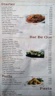 Dheeraj Vaishno Dhaba menu 1