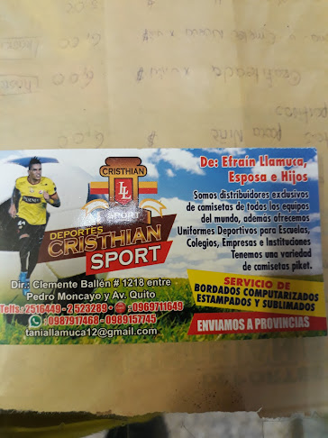 Deportes Cristhian Sport - Tienda de deporte