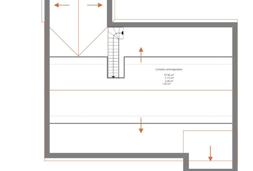  Vente Terrain + Maison - Terrain : 546m² - Maison : 90m² à Mettray (37390) 