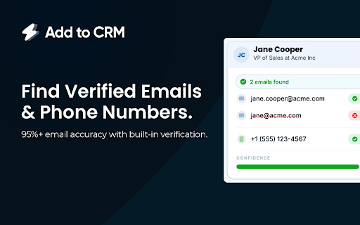 Add to CRM for Notion: Email Finder & Enrichment screenshot 3